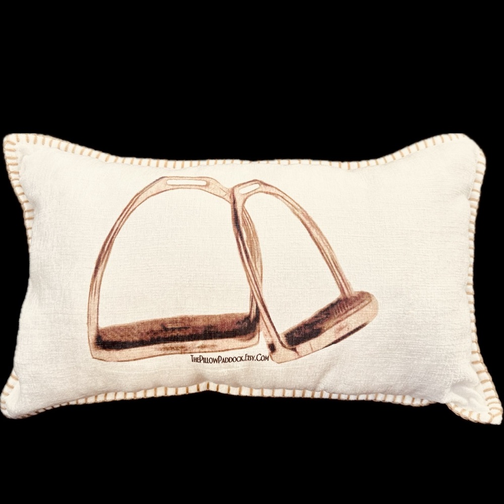 The Vintage Hunt Seat Equestrian English themed pillow 18x18 or 12x20 cover only - Picture 3 of 14